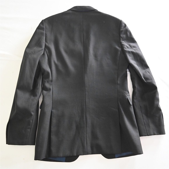Banana Republic Monogram‎ 36R Black Trabaldo Super 110s 762190 Suit Jacket Coat - Picture 12 of 16